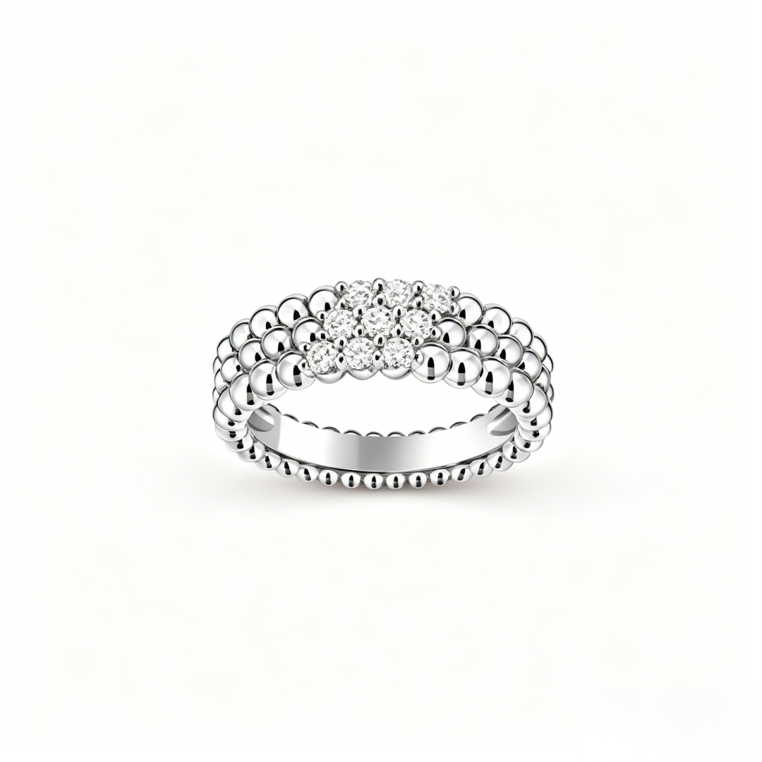 [Eterna Jewels] THREE-ROW DIAMOND RING