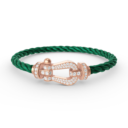 [Eterna Jewels]FORCE LARGE HORSESHOE FULL DIAMOND BRACELET ROSE GOLD