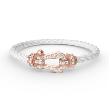 [Eterna Jewels]FORCE LARGE HORSESHOE FULL DIAMOND BRACELET ROSE GOLD