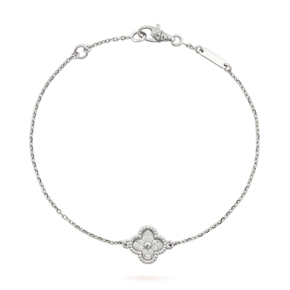 [Eterna Jewels]CLOVER  SINGLE FLOWER BRACELET SILVER